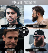 Bartbalsam (60 ml) mit Sheabutter, Aprikosenöl, Jojobaöl und Arganöl