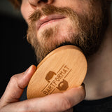 Bartbürste aus Buchenholz und Wildschweinborsten